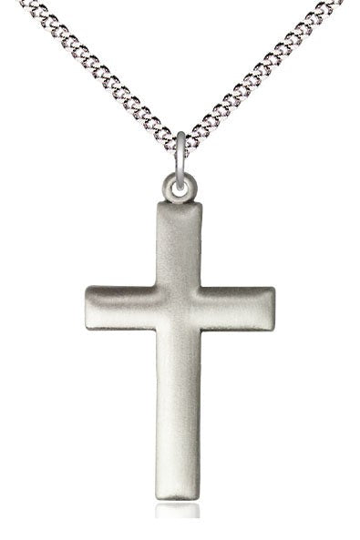 Cross Medal - FN6253-Jewelry-Bliss Mfg-Sterling Silver-Michigan Church Supply