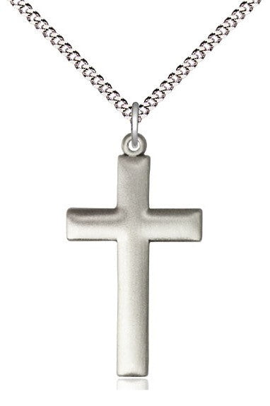 Cross Medal - FN6254Y-Jewelry-Bliss Mfg-Sterling Silver-Michigan Church Supply