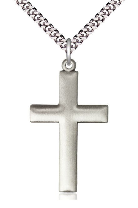 Cross Medal - FN6257-Jewelry-Bliss Mfg-Sterling Silver-Michigan Church Supply