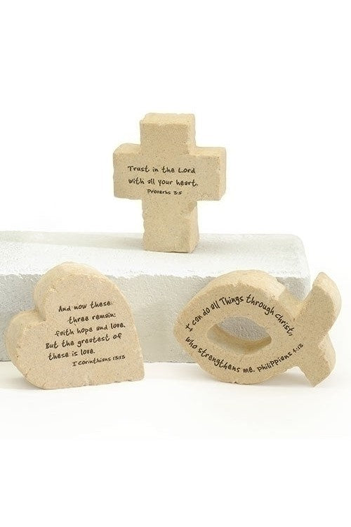 Cross: Trust in The Lord Faith stone- LI47704C-Inspirational Gifts-Roman, Inc-Michigan Church Supply