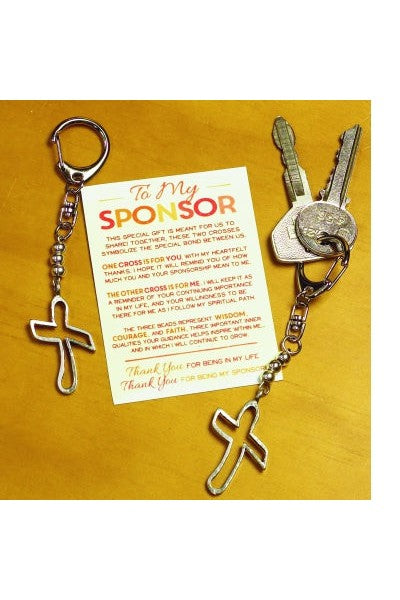 Cross key ring Sponsor gift set - GE56081T-Inspirational Gifts-Cathedral Art Medal and CA Gifts-Michigan Church Supply