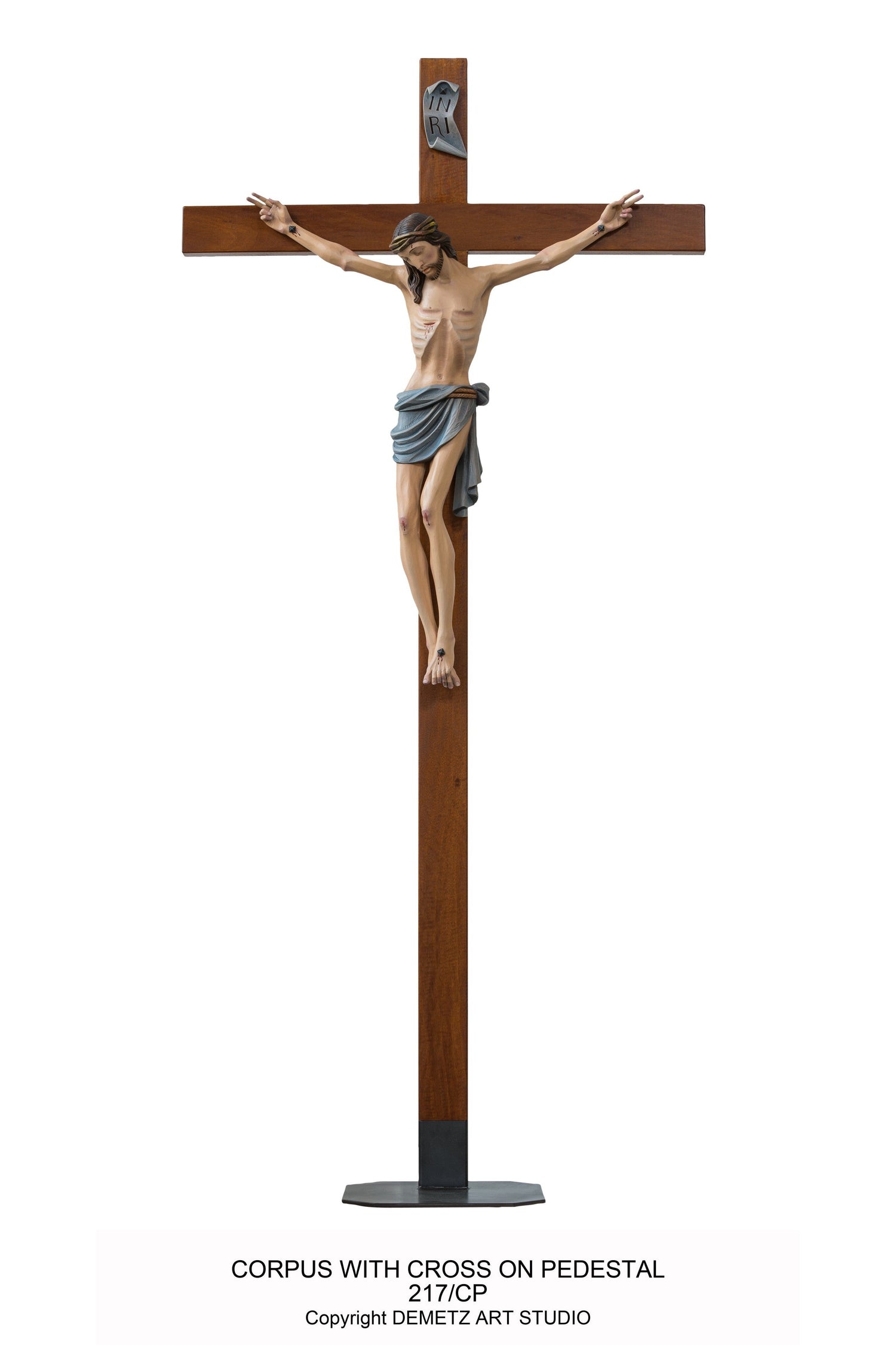 Cross with Pedestal - HD217CP-Church Life-Demetz-Michigan Church Supply