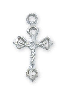 Crucifix Necklace - Pewter - UZRC8017P-Inspirational Gifts-McVan-Michigan Church Supply