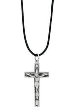 Crucifix Necklace - UZD9039LC-Inspirational Gifts-McVan-Michigan Church Supply