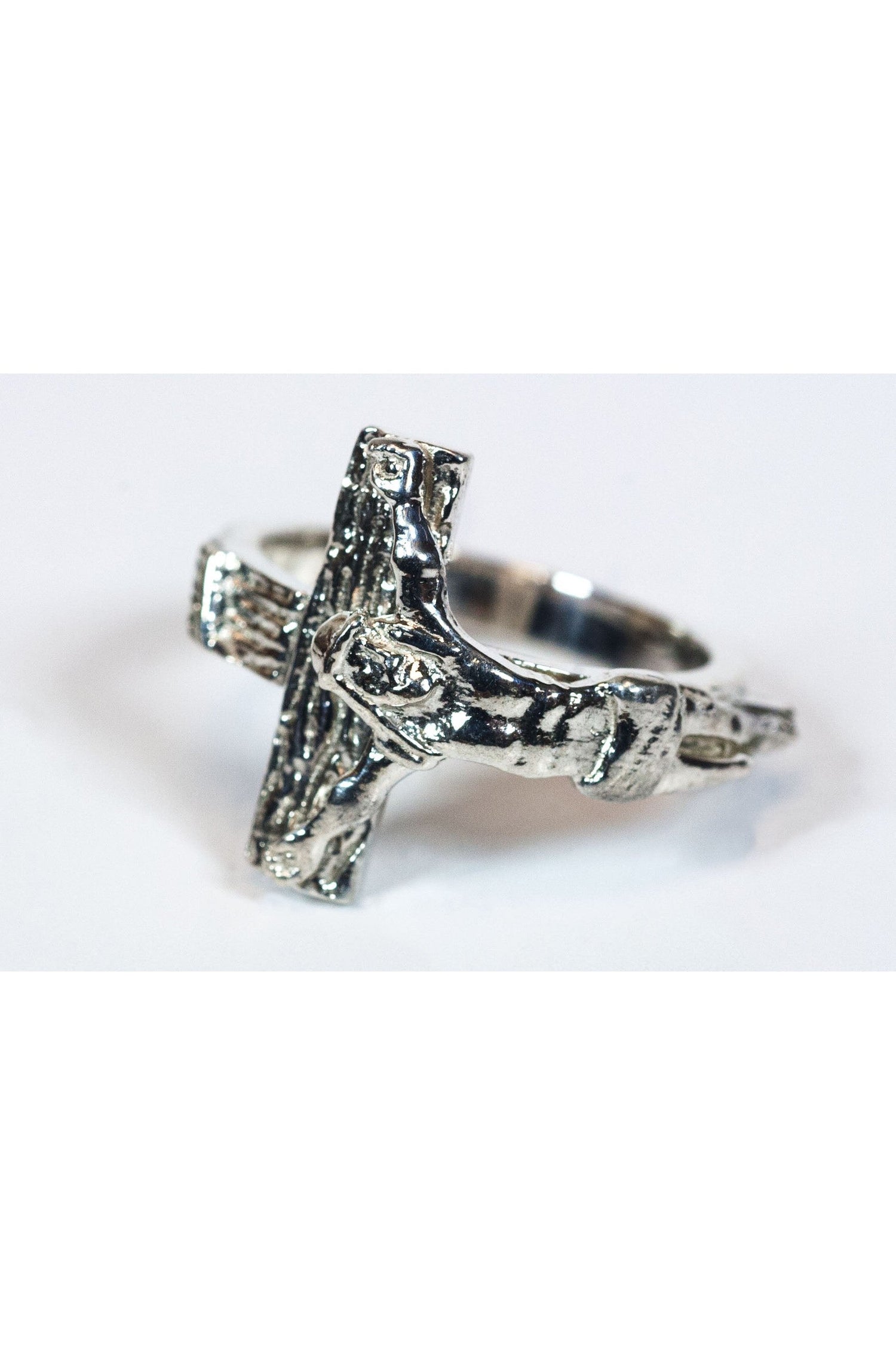 Crucifix Ring - FN0518SS-Jewelry-Bliss Mfg-Ring Size 7-Michigan Church Supply