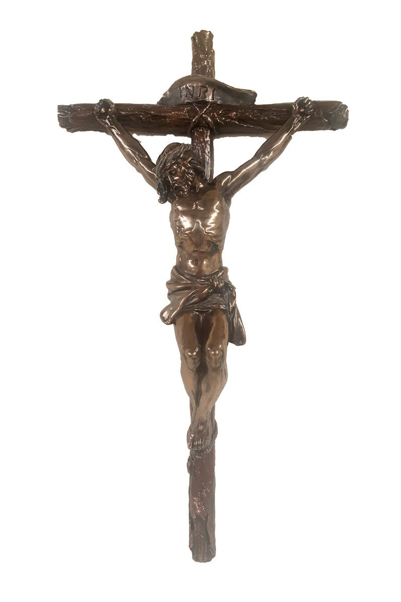 Crucifix in bronze - ZWSR72690-Inspirational Gifts-Goldscheider of Vienna-Michigan Church Supply