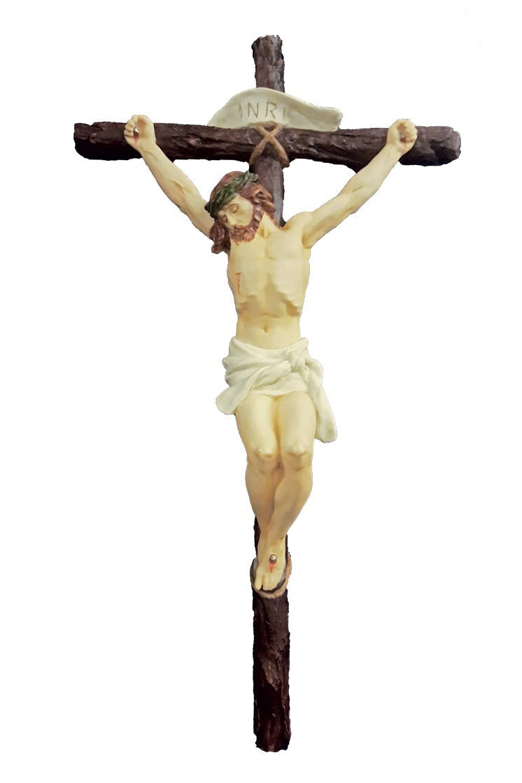 Crucifix in color - ZWSR72690C-Inspirational Gifts-Goldscheider of Vienna-Michigan Church Supply