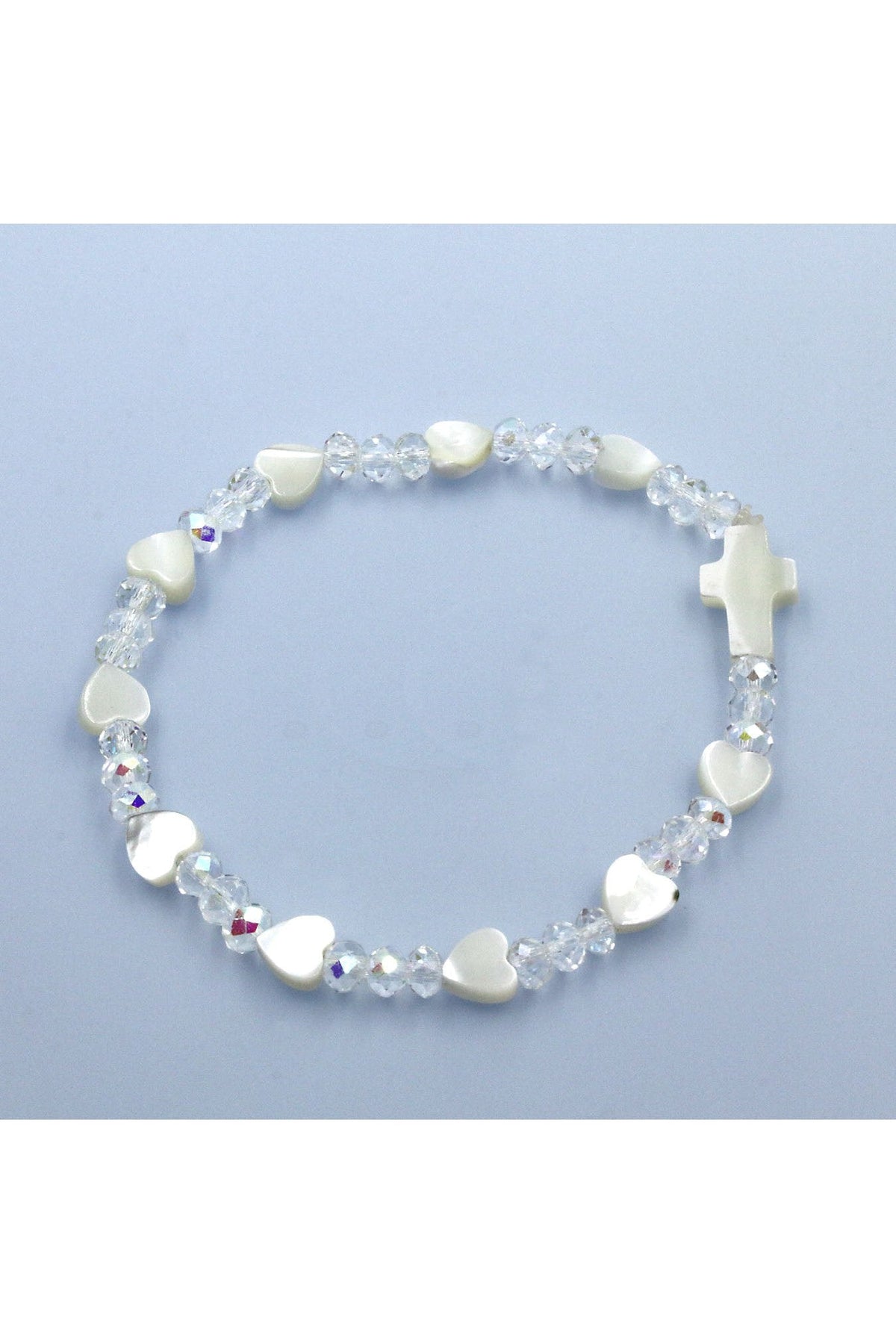 Crystal Heart Bracelet - HX63517CR-Inspirational Gifts-Devon-Michigan Church Supply