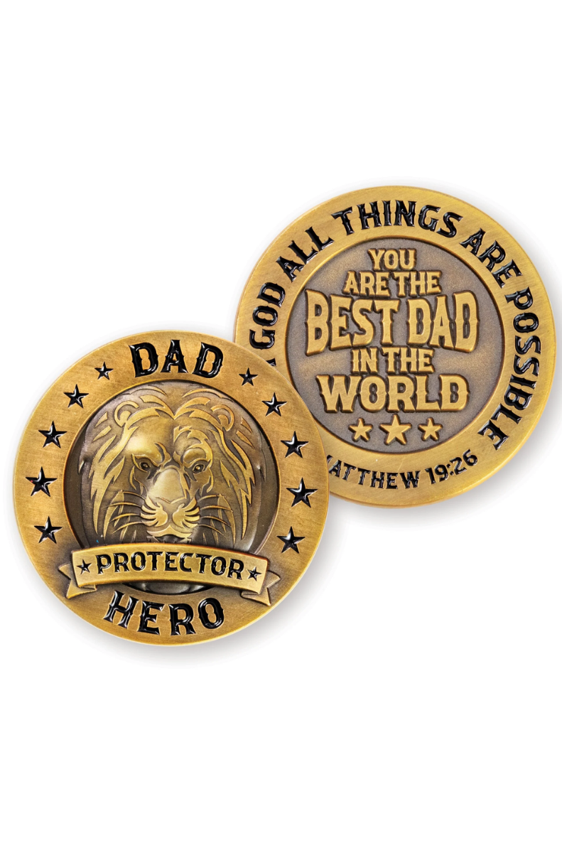 Dad, Protector, Hero Coins - FRCOIN73-4-Inspirational Gifts-Logos Trading Post-Michigan Church Supply