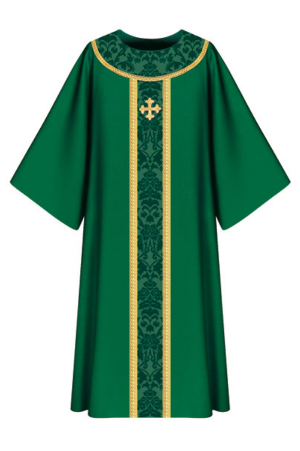 Dalmatic - Green - WN7-3358-Church Life-Art Studio Slabbinck-Michigan Church Supply