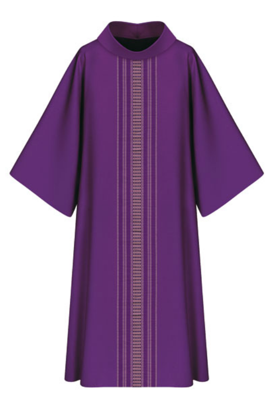 Dalmatic - Purple - WN7-3111-Church Life-Art Studio Slabbinck-Michigan Church Supply