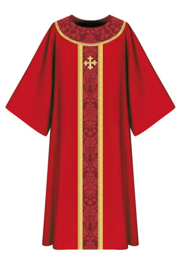 Dalmatic - Red - WN7-3358-Church Life-Art Studio Slabbinck-Michigan Church Supply