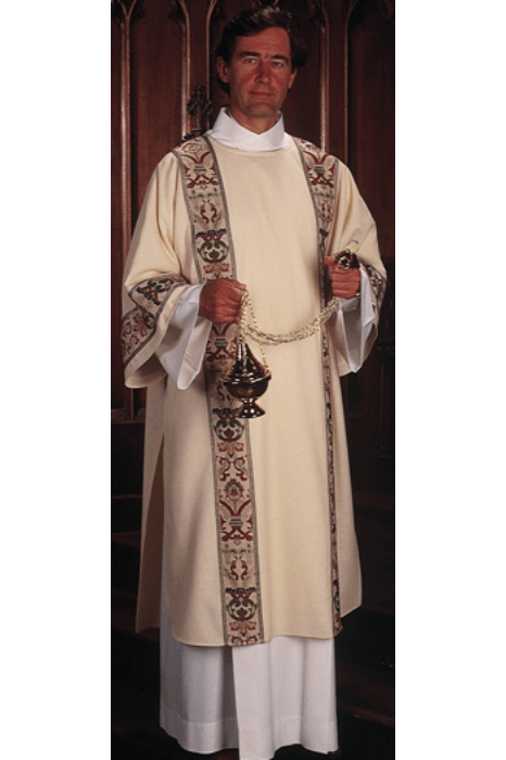 Dalmatic - White - WN7-2749-Church Life-Art Studio Slabbinck-Michigan Church Supply