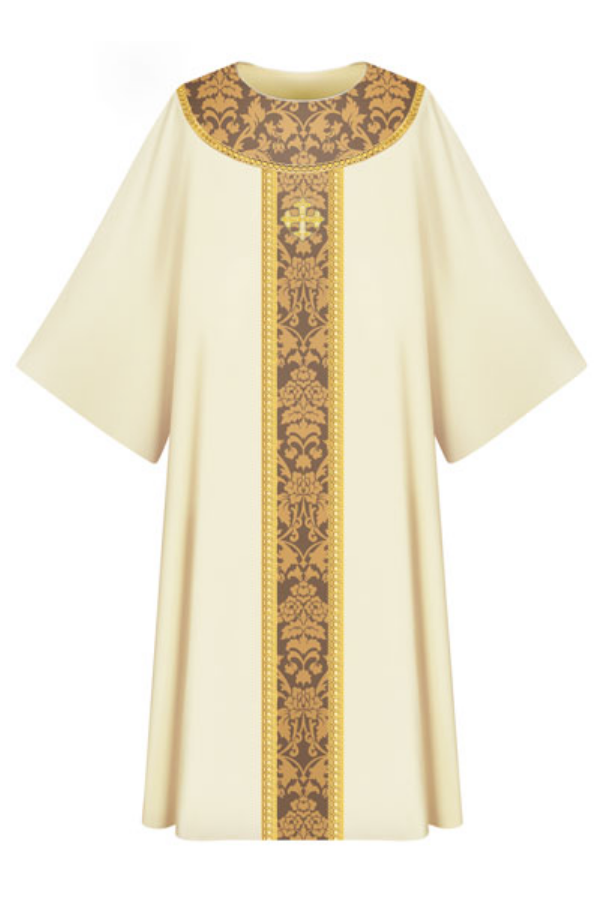 Dalmatic - White - WN7-3358-Church Life-Art Studio Slabbinck-Michigan Church Supply