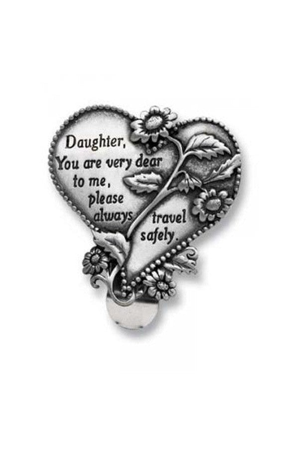 Daughter Visor Clip - GEKVC323-Inspirational Gifts-Cathedral Art Medal and CA Gifts-Michigan Church Supply