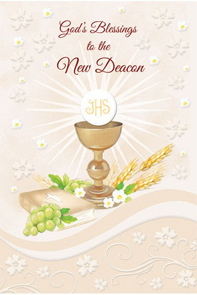 Deacon Ordination Greeting Card - UL82280-Inspirational Gifts-Malhame-Michigan Church Supply