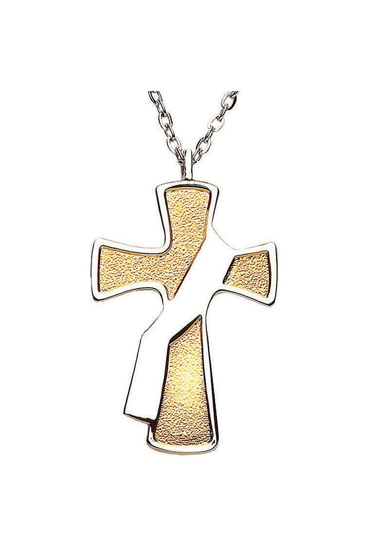 Deacon's Cross 2-toned Pendant - XWM37-Church Life-Terra Sancta-Michigan Church Supply