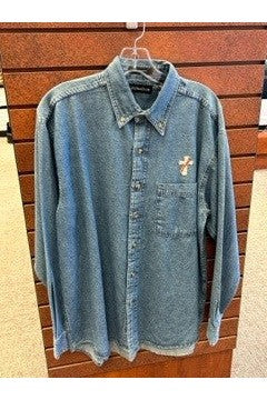 Denim Deacon Shirt - SL8960M-Church Life-Beau Veste-Michigan Church Supply