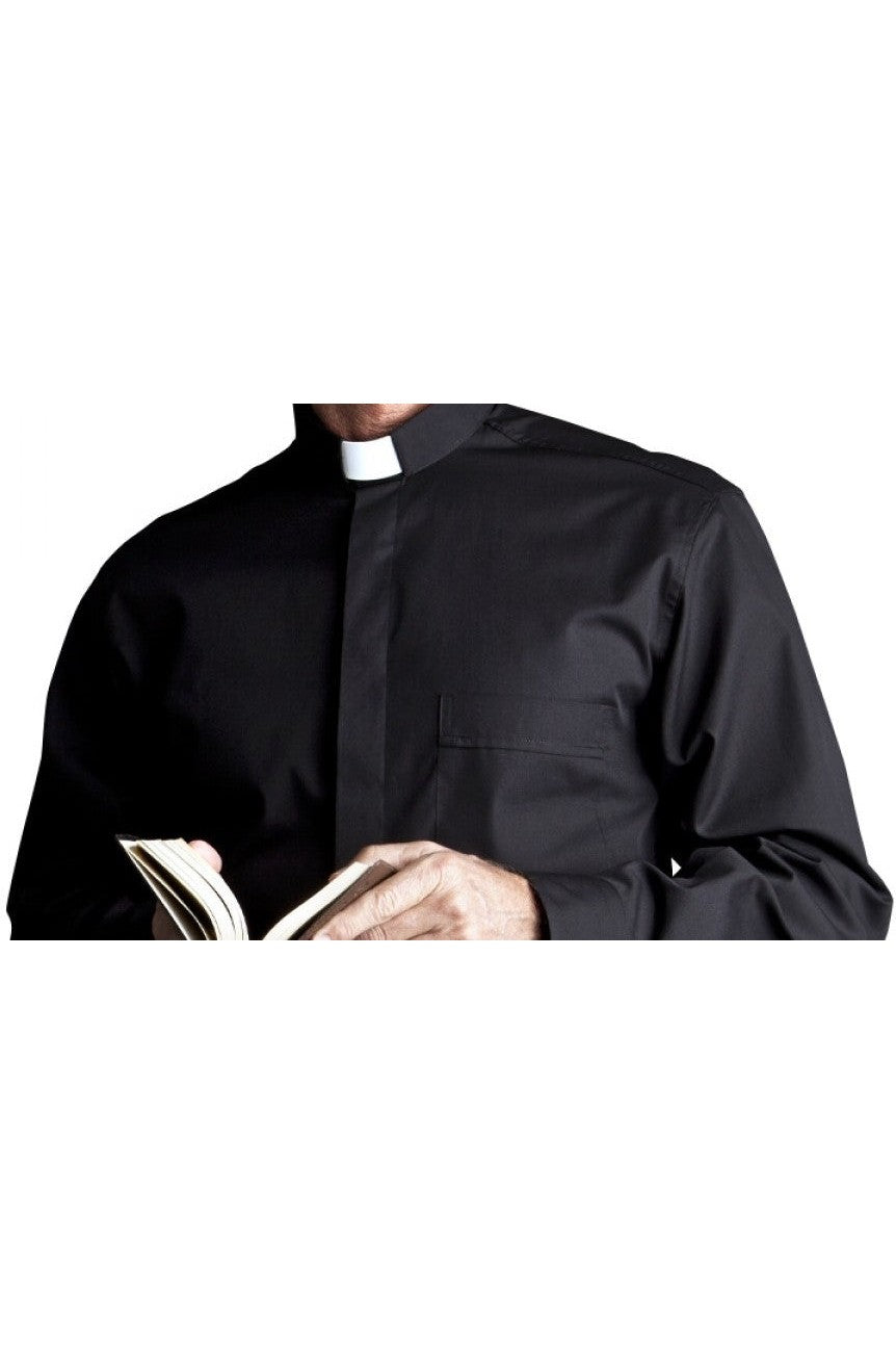 Desta Tab Collar Long Sleeve Clergy Shirt - EGSH500-17.5-35-Church Life-Alviti-Michigan Church Supply