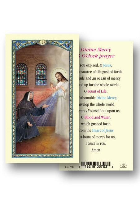 Divine Mercy 3 o'clock Prayer Holy Card - TAE24944-Inspirational Gifts-Hirten-Michigan Church Supply