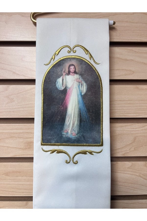 Divine Mercy Priest Stole - SO342 STOLE W-Church Life-Solivari-Michigan Church Supply