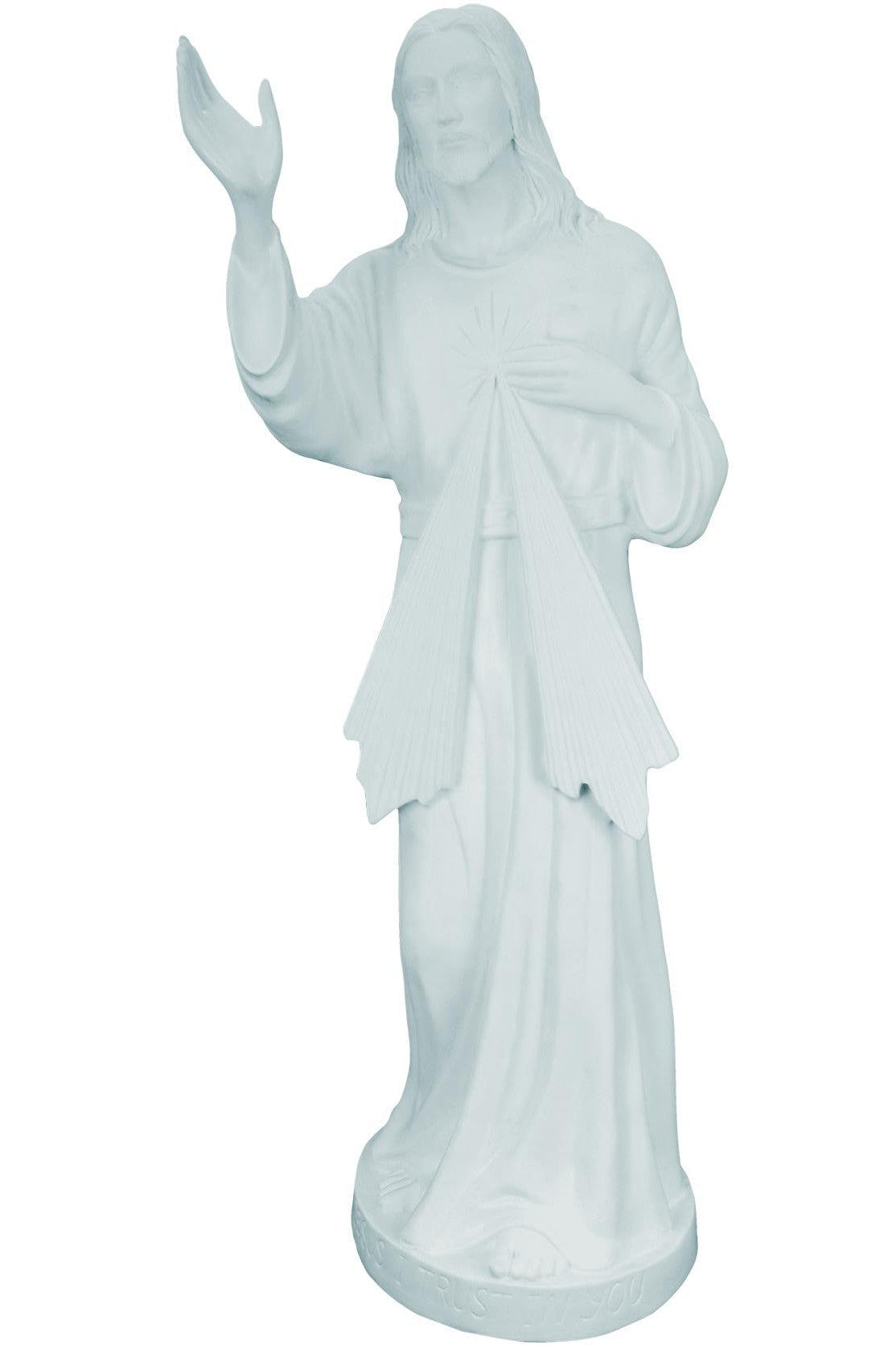 Divine Mercy WJSA2442C-Inspirational Gifts-Space Age Plastics-White-Michigan Church Supply