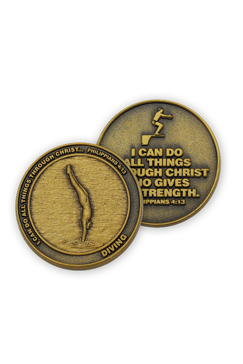 Diving Team Coins - FRSPORTS13-4-Inspirational Gifts-Logos Trading Post-Michigan Church Supply