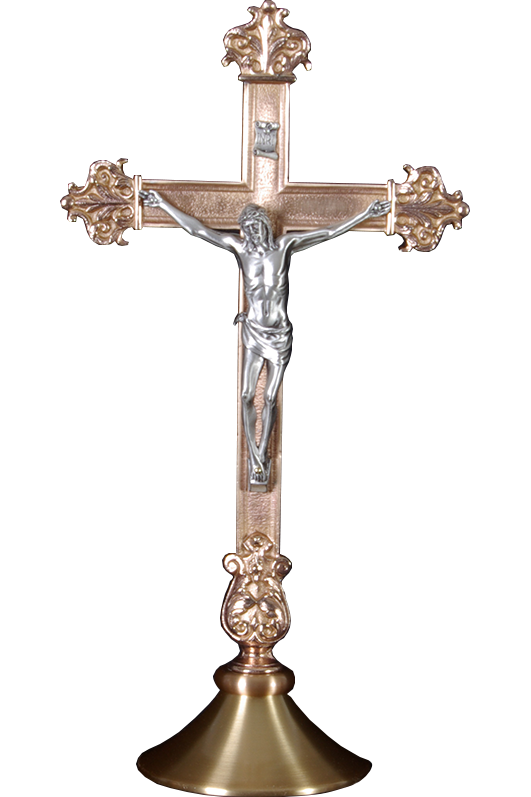 Double Sided Altar Cross - DO1965D-Church Life-MCS-DO-Double Corpus-Michigan Church Supply