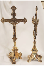 Double Sided Standing Crucifix - ZW306LDS-Inspirational Gifts-Goldscheider of Vienna-Michigan Church Supply