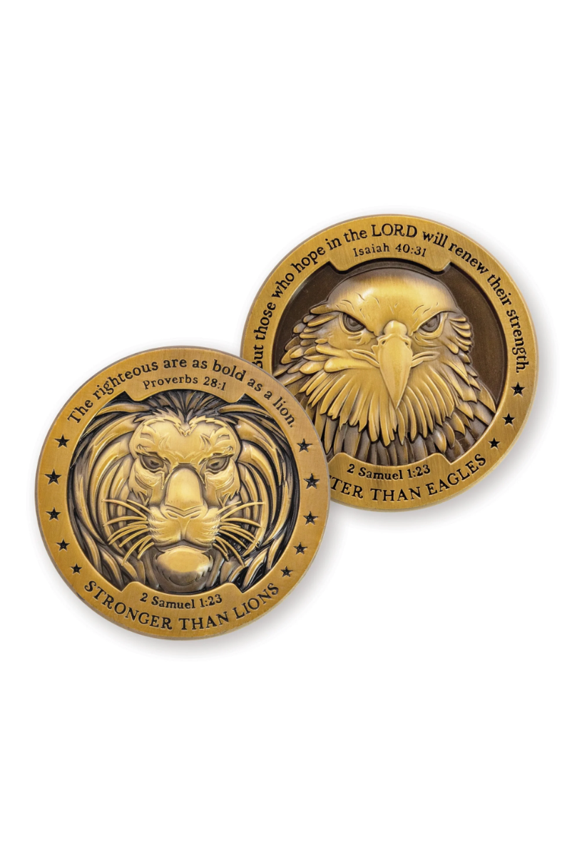 Eagle and Lion Coins - FRCOIN76-4-Inspirational Gifts-Logos Trading Post-Michigan Church Supply