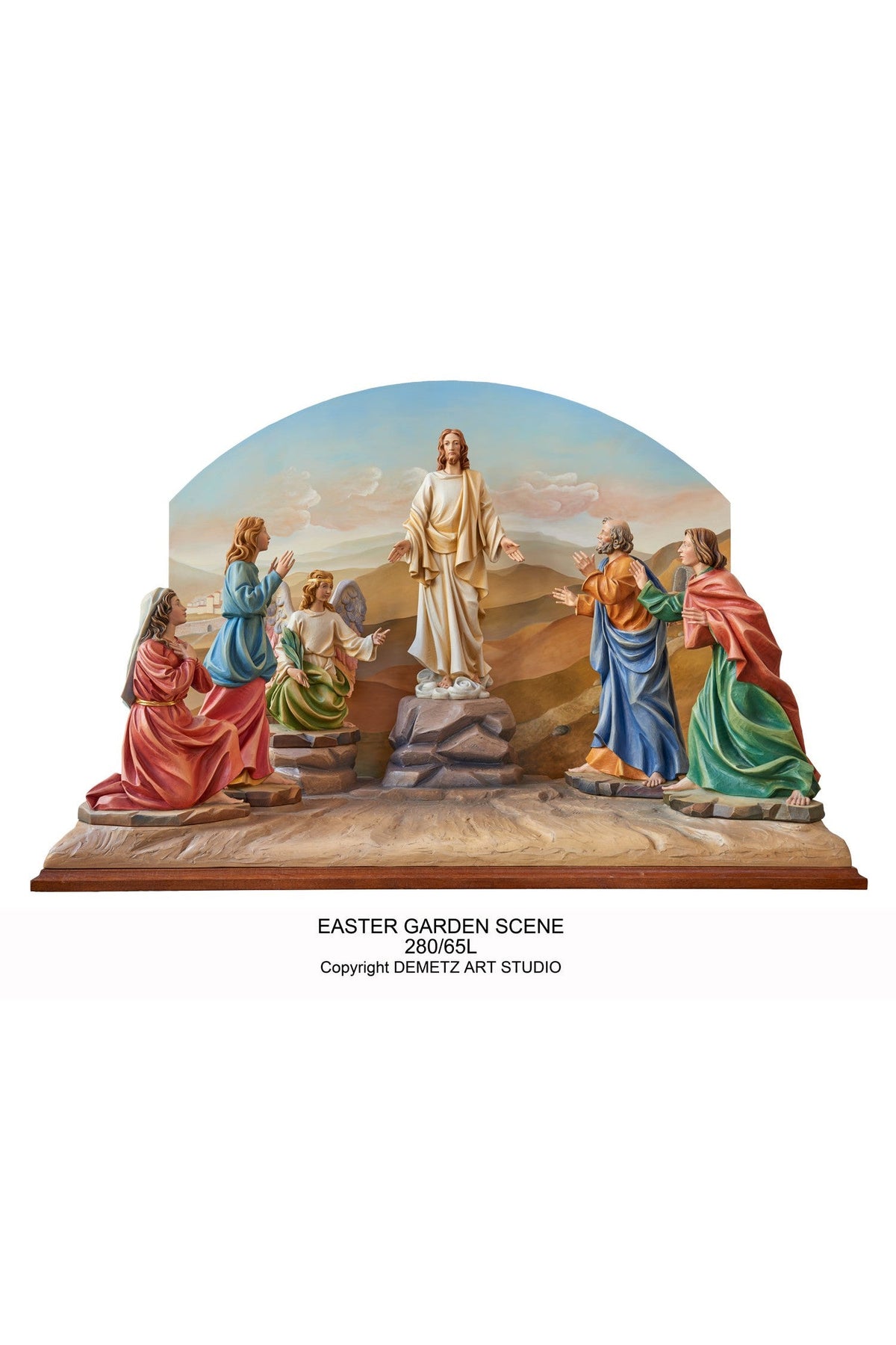 Easter Garden Scene - Large - HD28065L-Church Life-Demetz-Michigan Church Supply