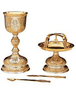 Eastern Rite Set-EWAS-145-Church Life-Molina/Artistic Silver-Chalice-Brass Two Tone-Michigan Church Supply