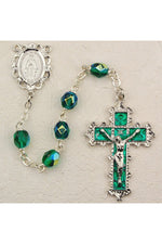 Emerald Rosary - UZ879EMKF-Inspirational Gifts-McVan-Michigan Church Supply