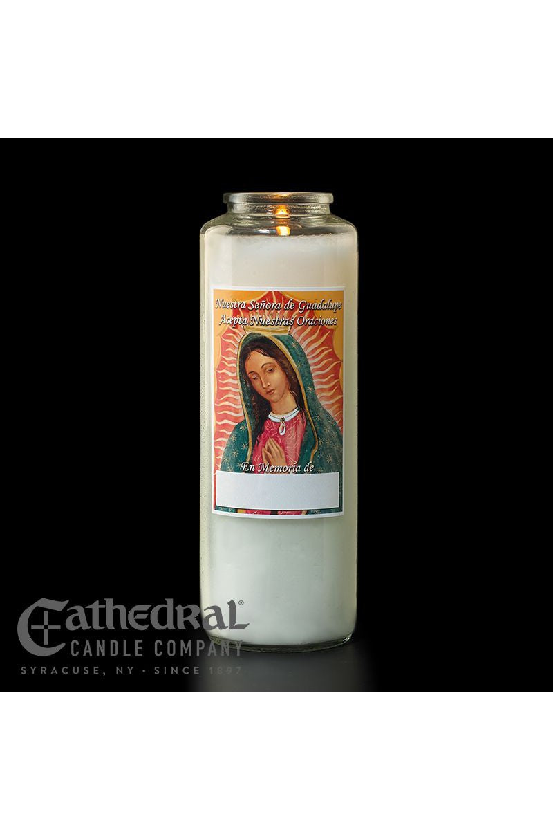 En Memoria De Candles & Globes-Church Life-Cathedral Candle-6 Day Candle - GG2124-Michigan Church Supply