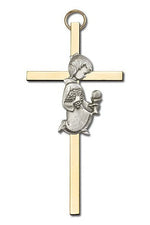 Engravable Communion Girl Cross Gold - FN4420SG-Inspirational Gifts-Bliss Mfg-Yes-Michigan Church Supply