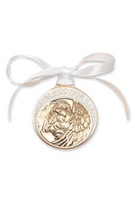 Engravable Crib Medal White - FN4300WGX-Inspirational Gifts-Bliss Mfg-Yes-Michigan Church Supply