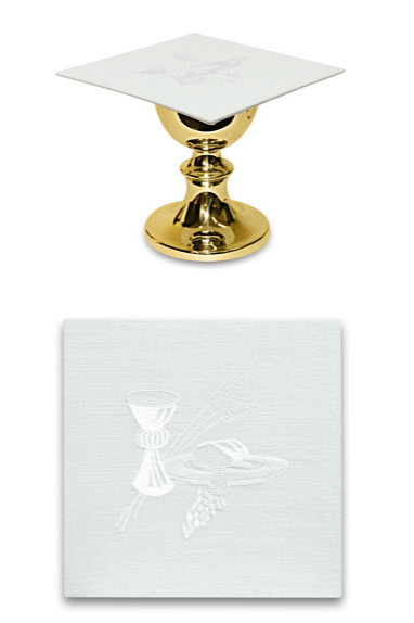 Eucharistic Motifs Mass Linen - WN2194-Church Life-Art Studio Slabbinck-Chalice Pall Cover-Michigan Church Supply