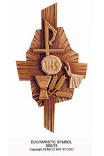 Eucharistic Symbol - HD96013-Church Life-Demetz-Fiberglass 48"x28"-Michigan Church Supply