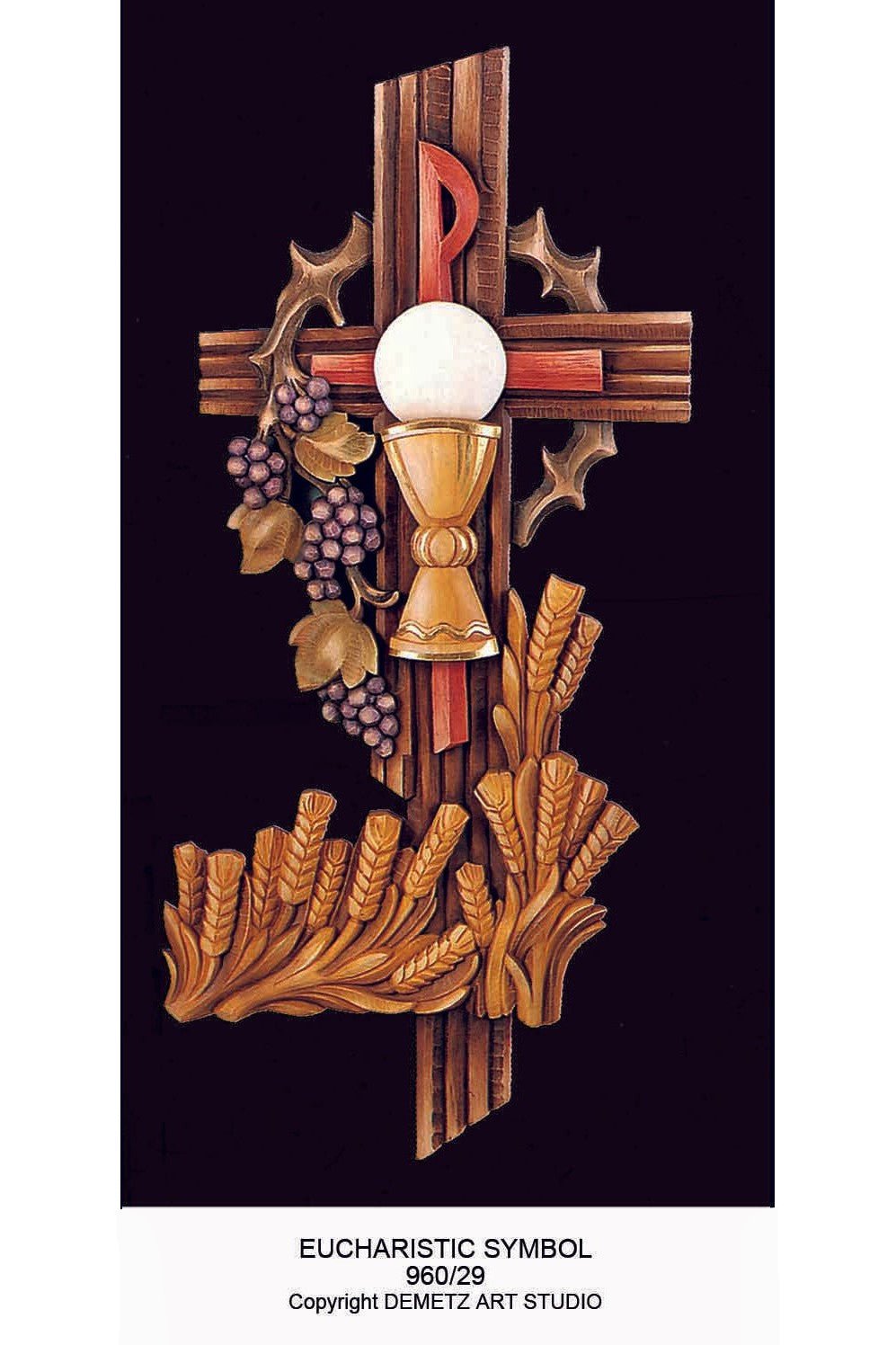 Eucharistic Symbol - HD96029-Church Life-Demetz-Fiberglass 36"-Michigan Church Supply