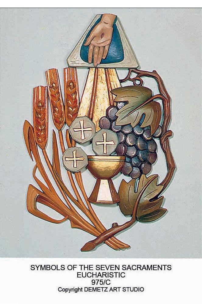 Eucharistic Symbol - HD975-Church Life-Demetz-Fiberglass 40"x24"-Michigan Church Supply