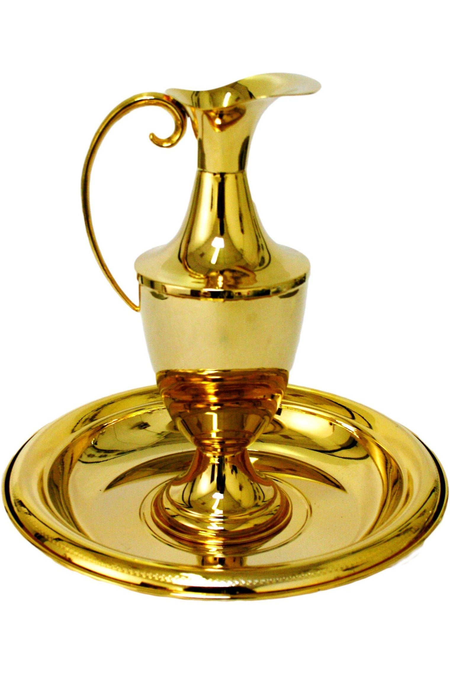 Ewer and Basin - DO5413-Church Life-MCS-DO-Gold Plated Brass-Michigan Church Supply