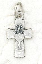 FHC Chalice Cross Stainless Steel 18 in Chain - NP171341280CH18-Inspirational Gifts-Lumen Mundi-Michigan Church Supply