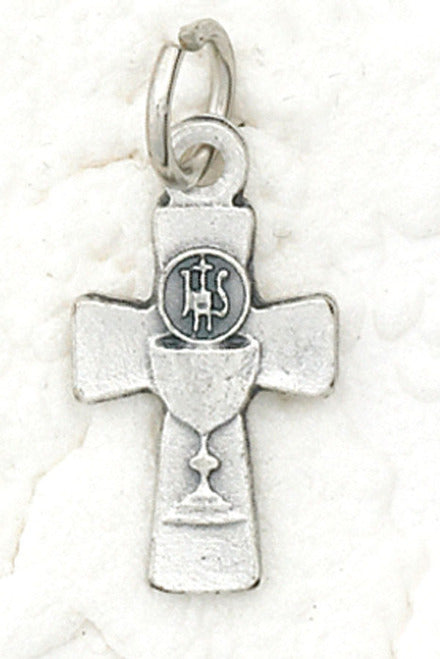 FHC Chalice Cross Stainless Steel 18 in Chain - NP171341280CH18-Inspirational Gifts-Lumen Mundi-Michigan Church Supply