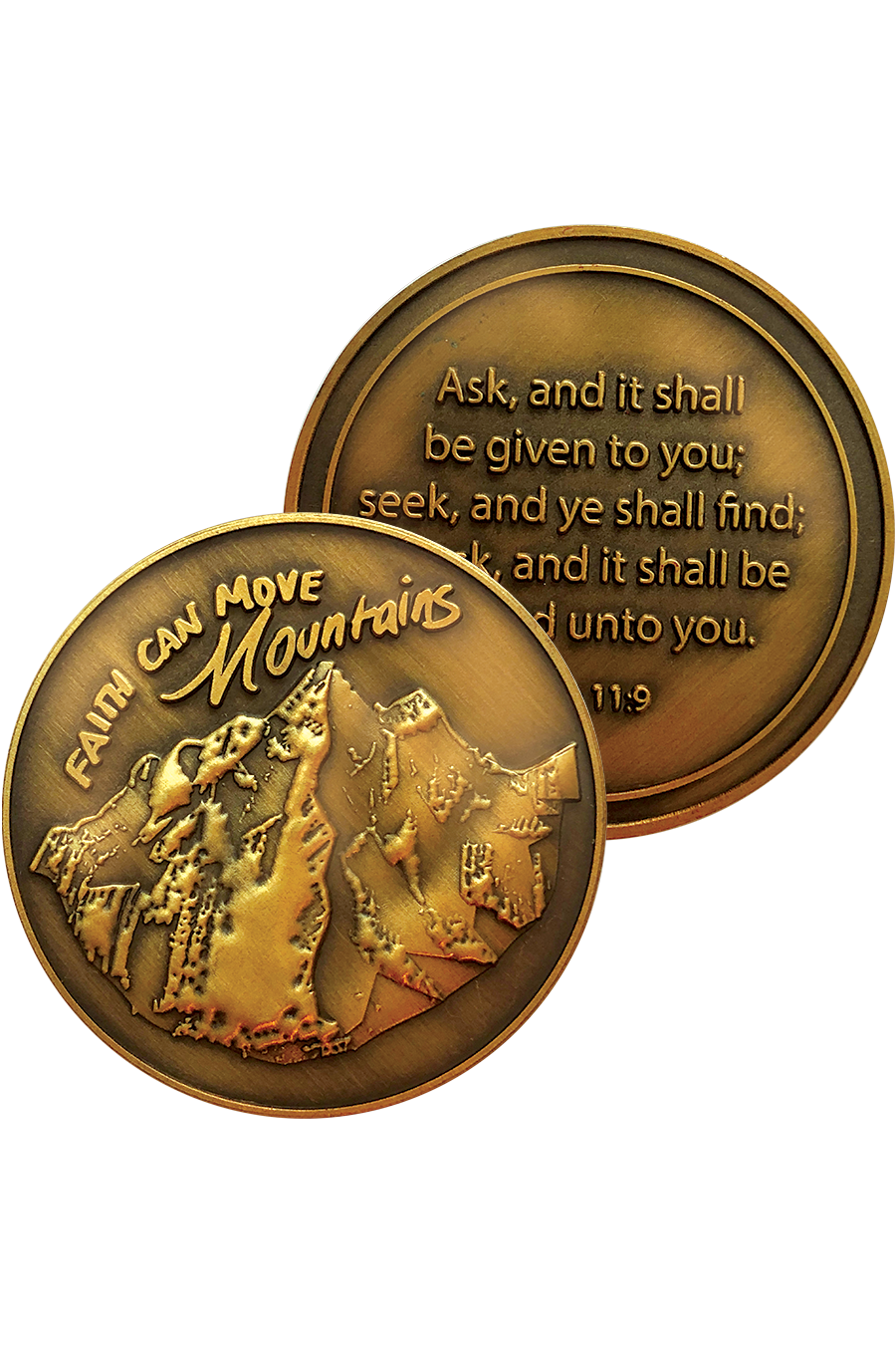 Faith Can Move Mountains Coins - FRCOIN05-4-Inspirational Gifts-Logos Trading Post-Michigan Church Supply