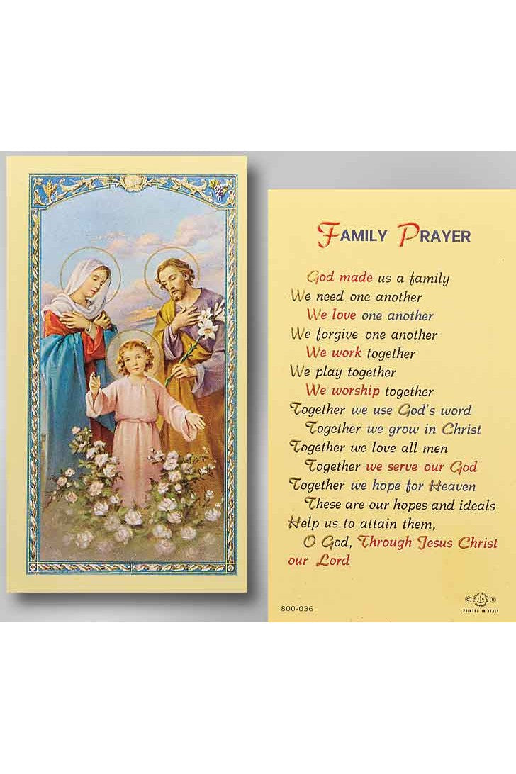 Family Prayer - TA800036-Inspirational Gifts-Hirten-Michigan Church Supply