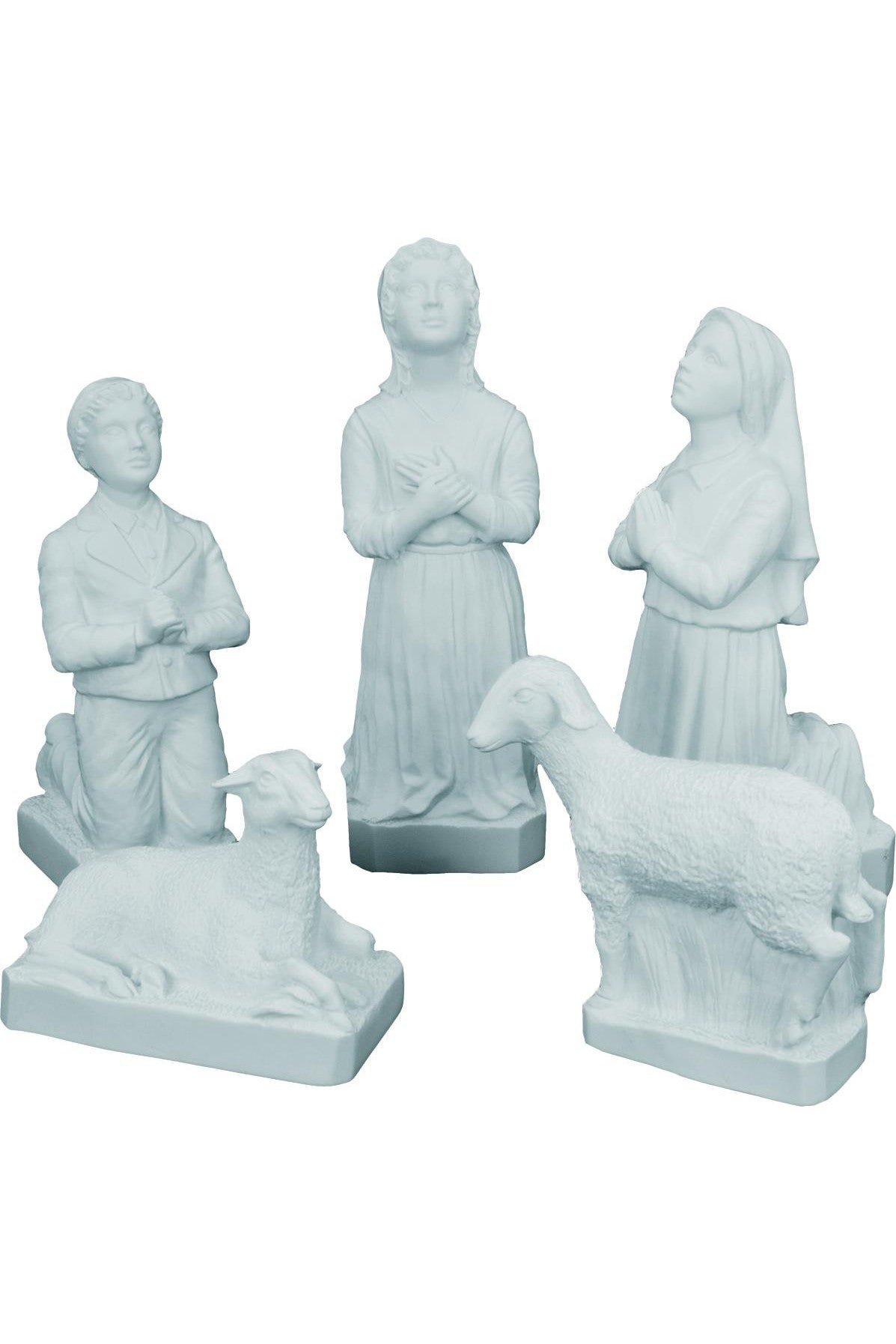 Fatima Children and Sheep Set WJSA2436C-Inspirational Gifts-Space Age Plastics-White-Michigan Church Supply