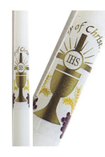 First Communion Candle - HX1200C-Inspirational Gifts-Devon-Michigan Church Supply