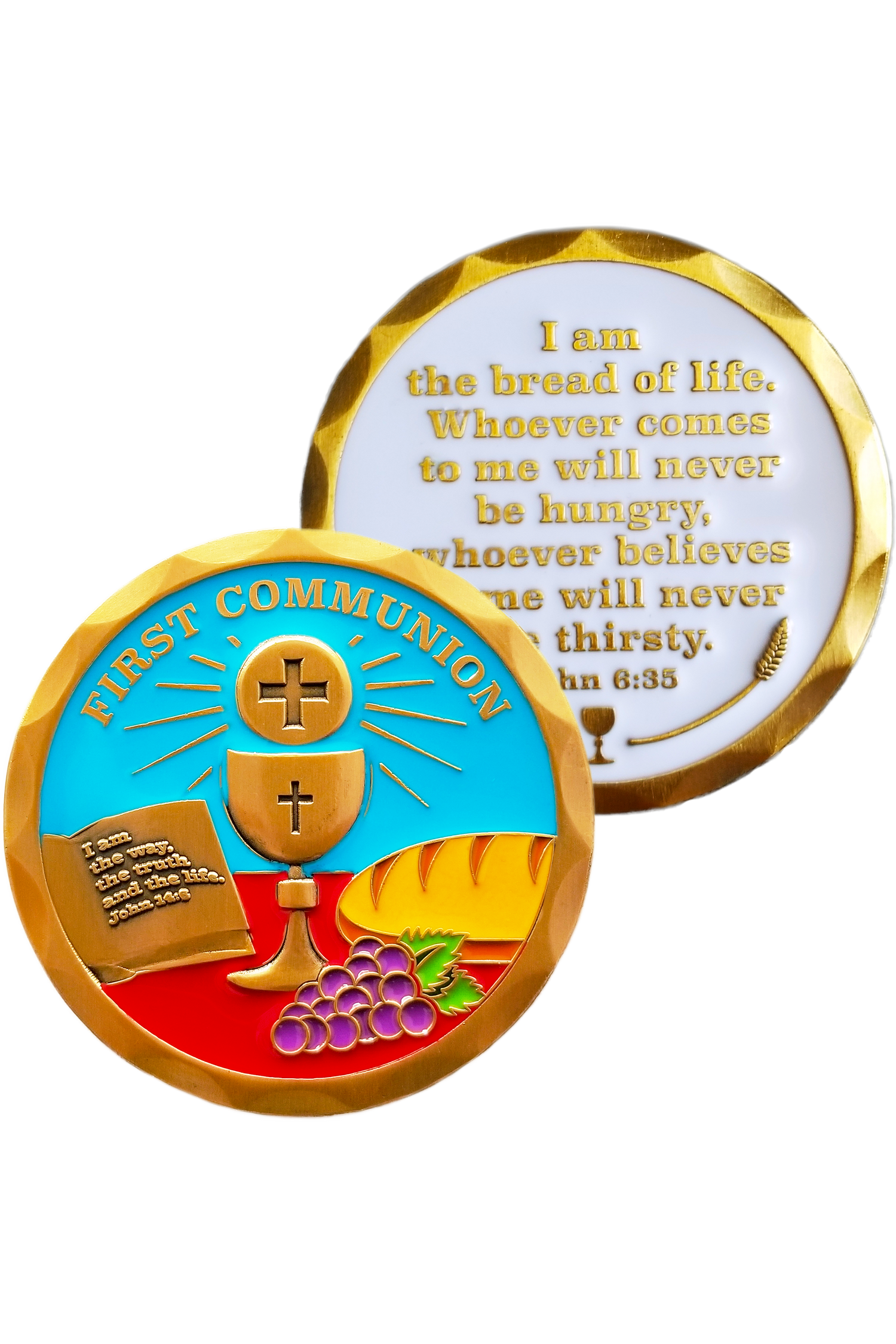 First Communion Coin - FRCOIN18-Inspirational Gifts-Logos Trading Post-Michigan Church Supply