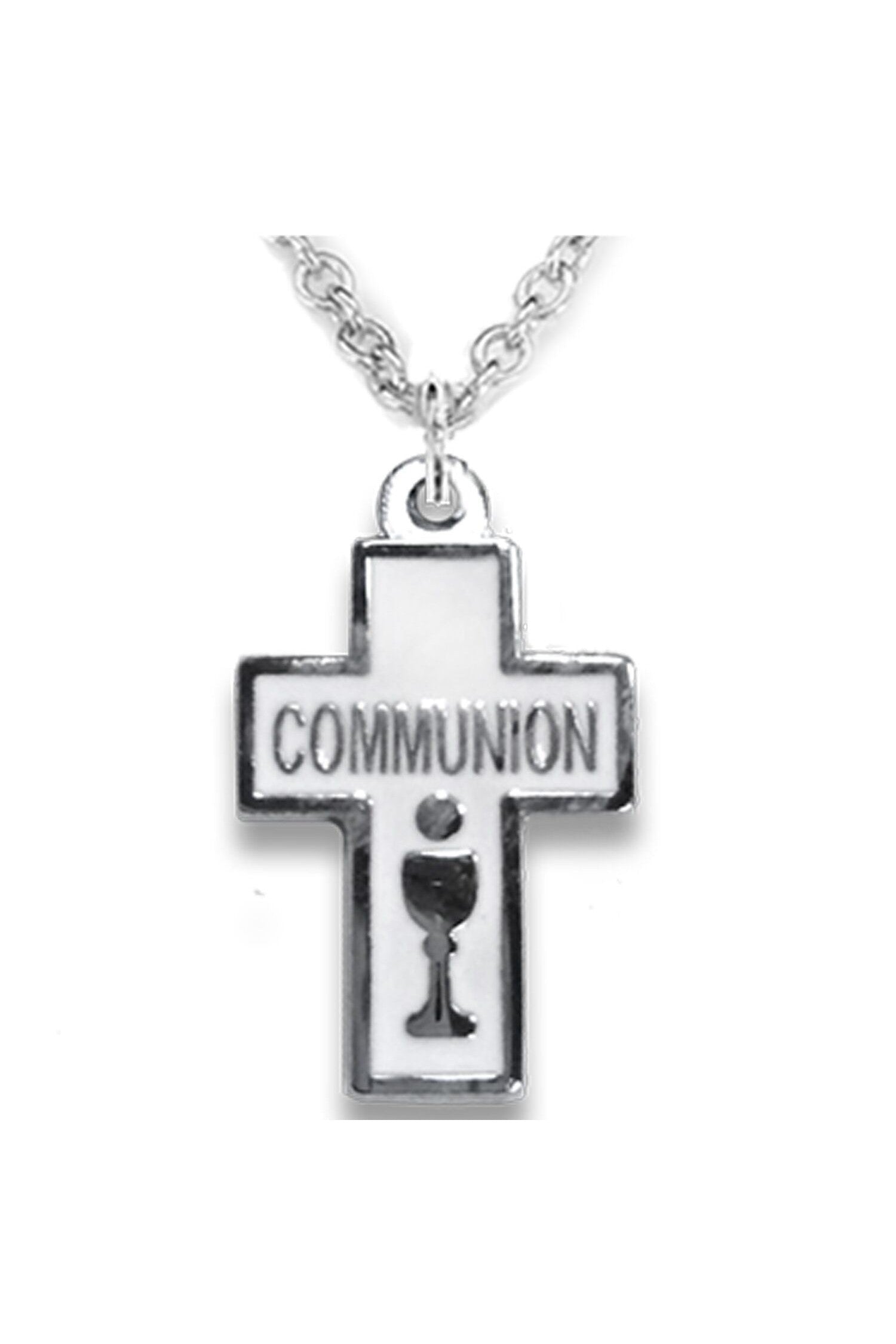 First Communion Cross Necklace - WOSX4098-Inspirational Gifts-Singer-Michigan Church Supply