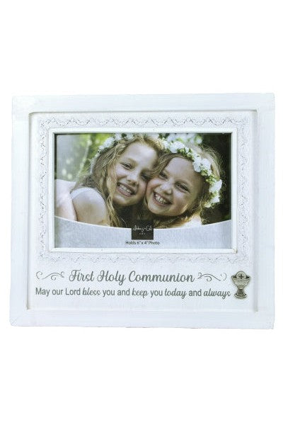 First Communion Frame - GEMF322-Inspirational Gifts-Cathedral Art Medal and CA Gifts-Michigan Church Supply